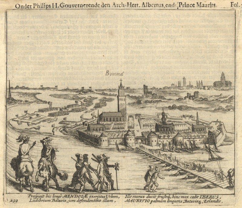 Bommel; Onder Philips II. Gouvernerende den Arch-Hert. Albertus ende Prince Maurits by Willem Baudartius
