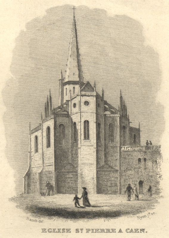 view Eglise St. Pierre a Caen by Rauch, Nyon