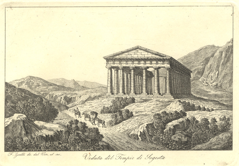 Veduta del Tempio di Segesta by F. Zevilli