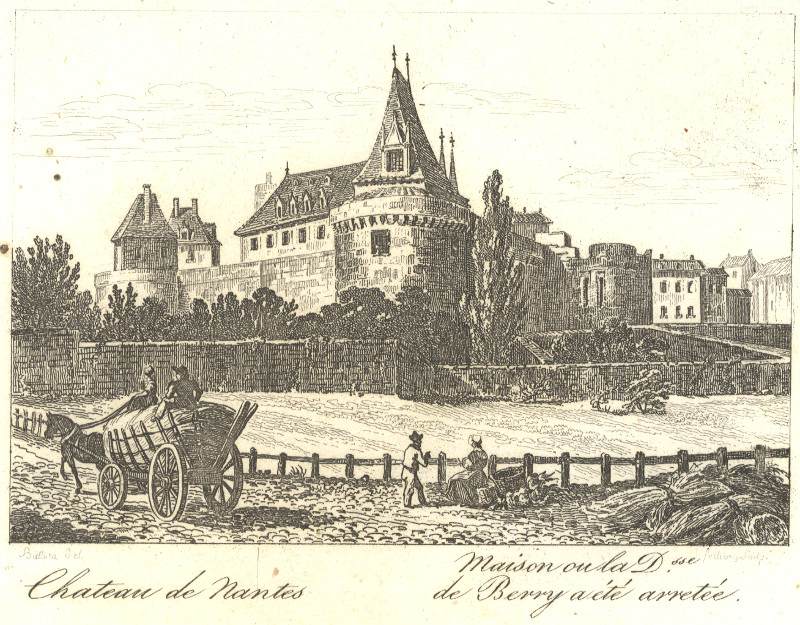 Chateau de Nantes, Maison ou la D.sse de Berry a ete arretee by Bullura, Fortier