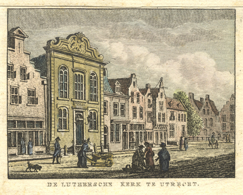 De Luthersche kerk te Utrecht by C.F. Bendorp, J. Bulthuis