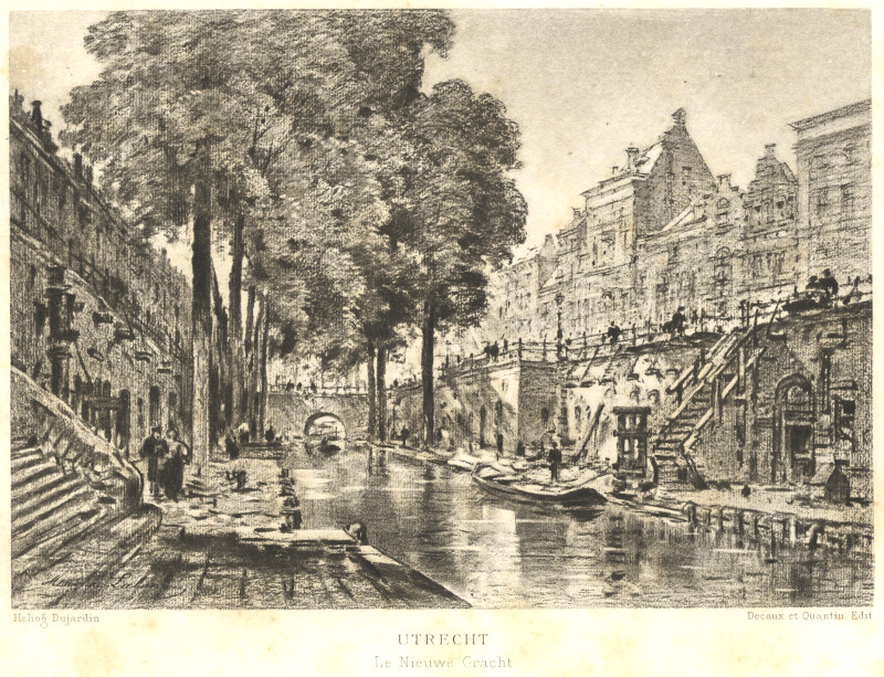 Utrecht, Le Nieuwe Gracht by Dujardin, Decaux et Quantin