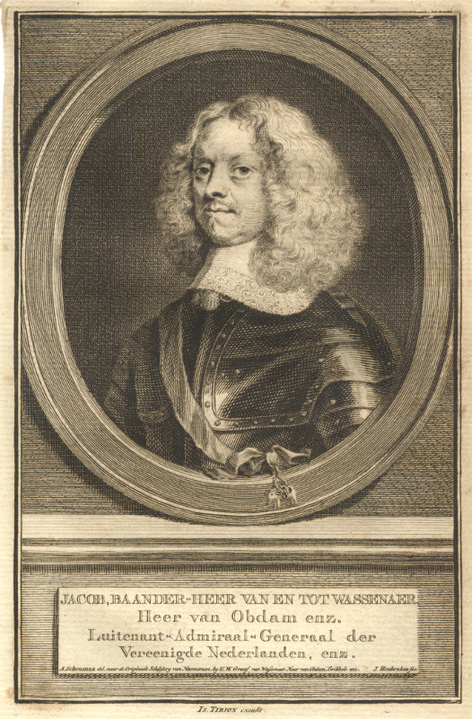 print Jacob, Baander-heer van en tot Wassenaer, Heer van Obdam enz. by A. Schouman, J. Houbraken