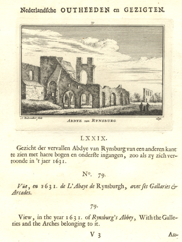 Abdye van Rynsburg 1631 by A. Rademaker