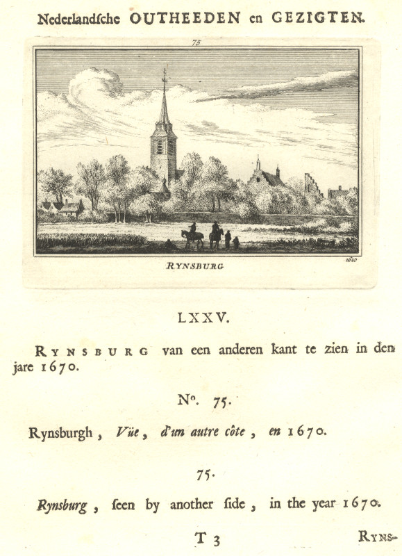view Rynsburg, 1670 by A. Rademaker