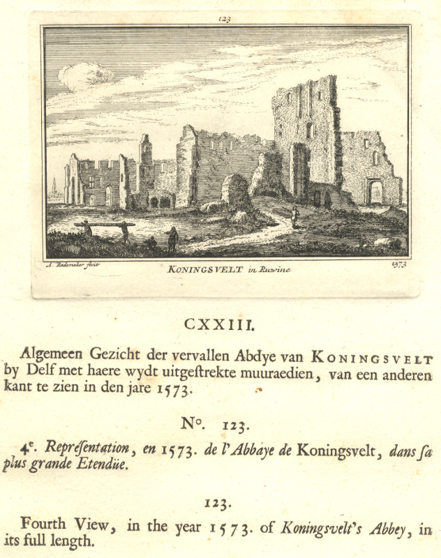 Koningsvelt in Ruwine 1573 by A. Rademaker