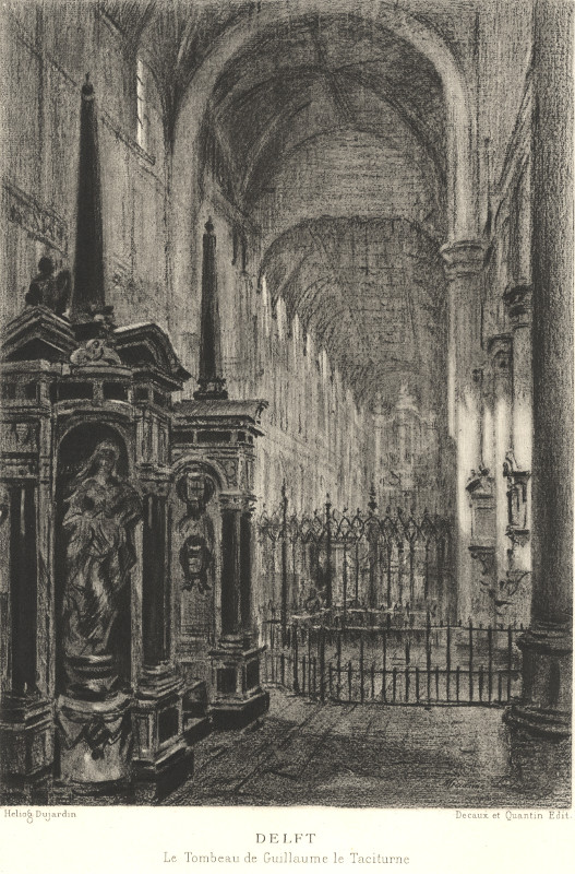 view Delft, Le Tombeau de Guillaume le Taciturne by Dujardin, Decaux et Quantin