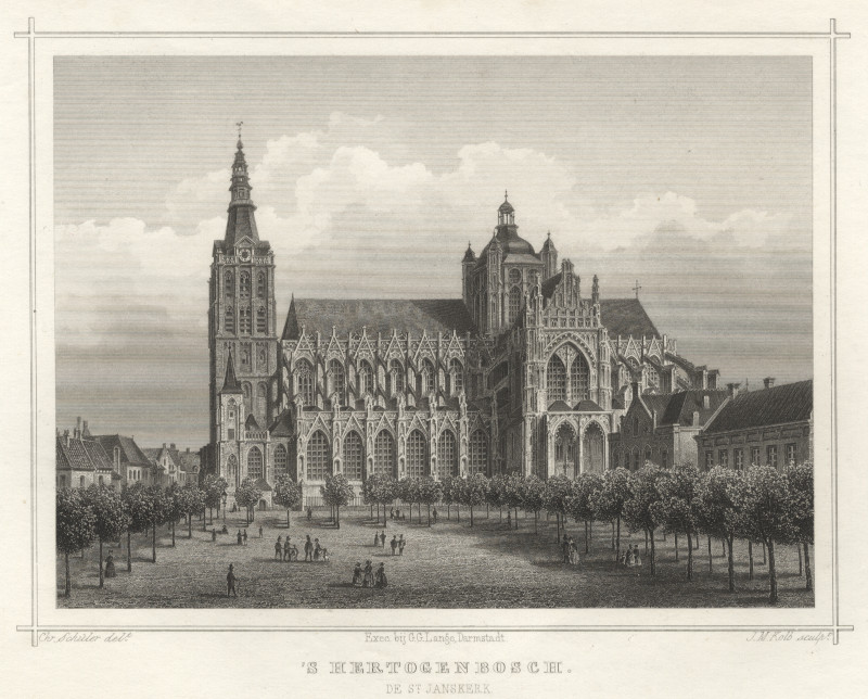 ´s Hertogenbosch. De St. Janskerk by J.M. Kolb, Chr. Schuler