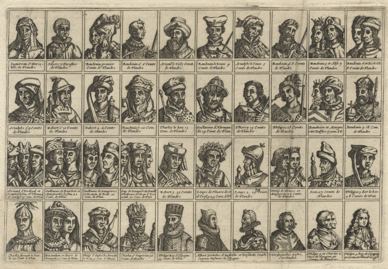 Veertig portretten van Graven van Vlaanderen by nn
