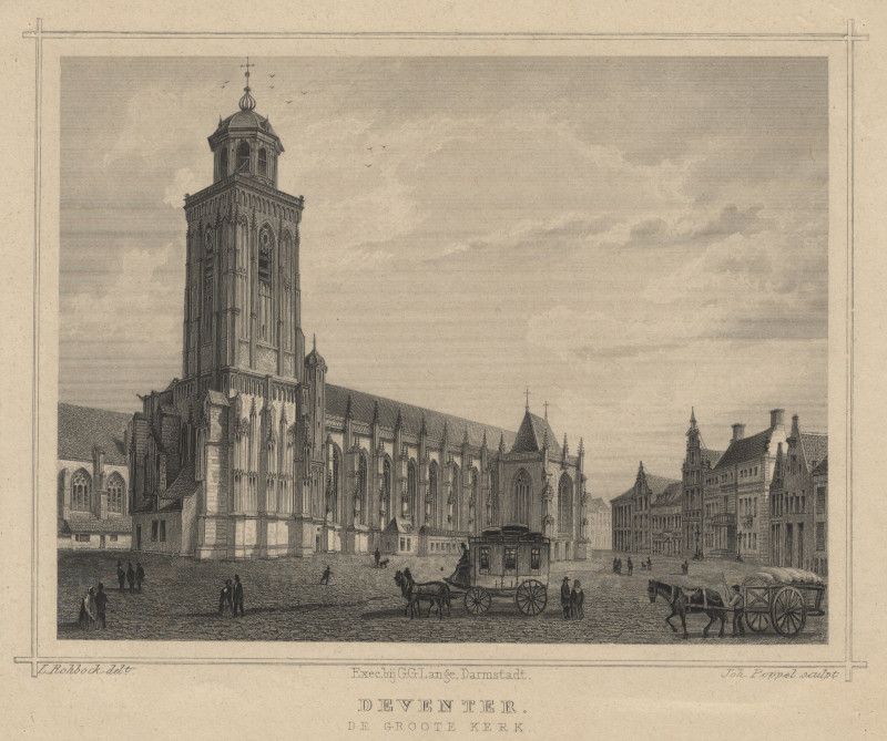 Deveter, de Groote Kerk. by J. Poppel, L. Rohbock