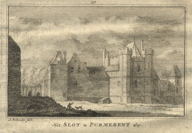 Het Slot te Purmerent 1610 by A. Rademaker