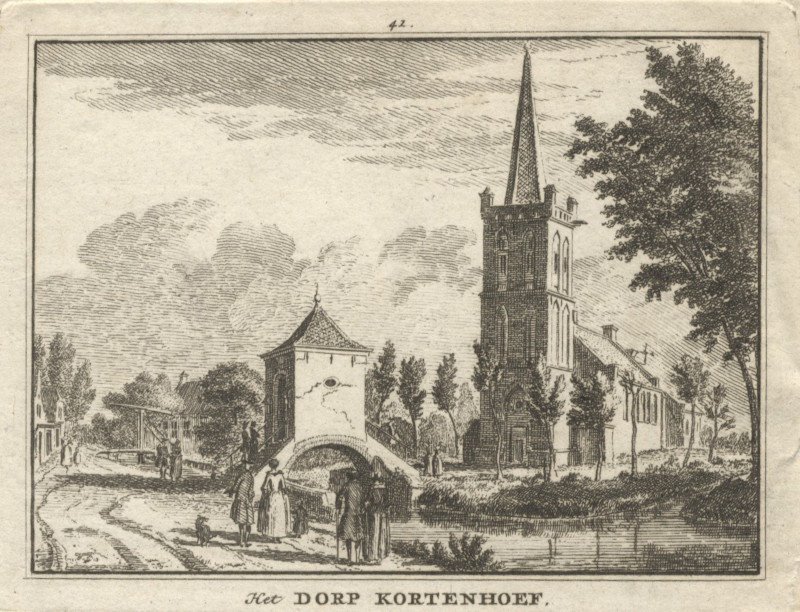 Het dorp Kortenhoef by H. Spilman naar J. de Beijer