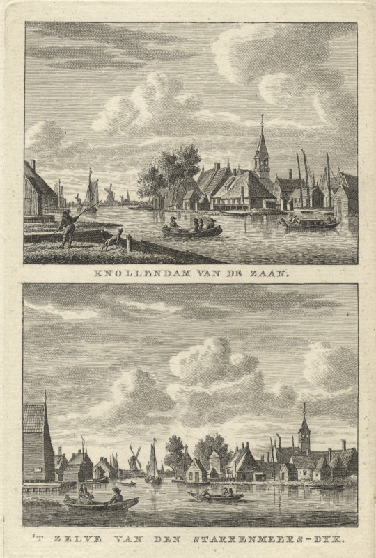 view Knollendam van de Zaan; ´t Zelve van den Starrenmeers-Dyk by J.Bulthuis, C.F. Bendorp