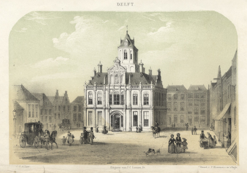 Het Stadhuis, Delft by C.C. A. Last, P. Blommers