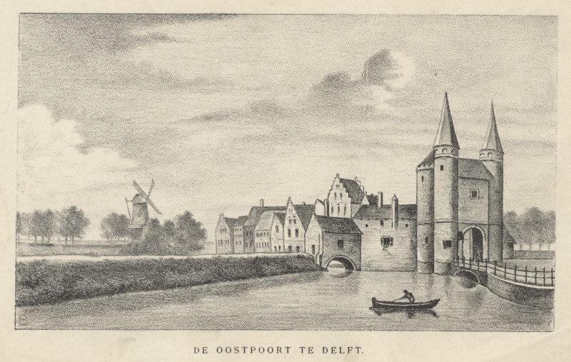 De Oostpoort te Delft by nn