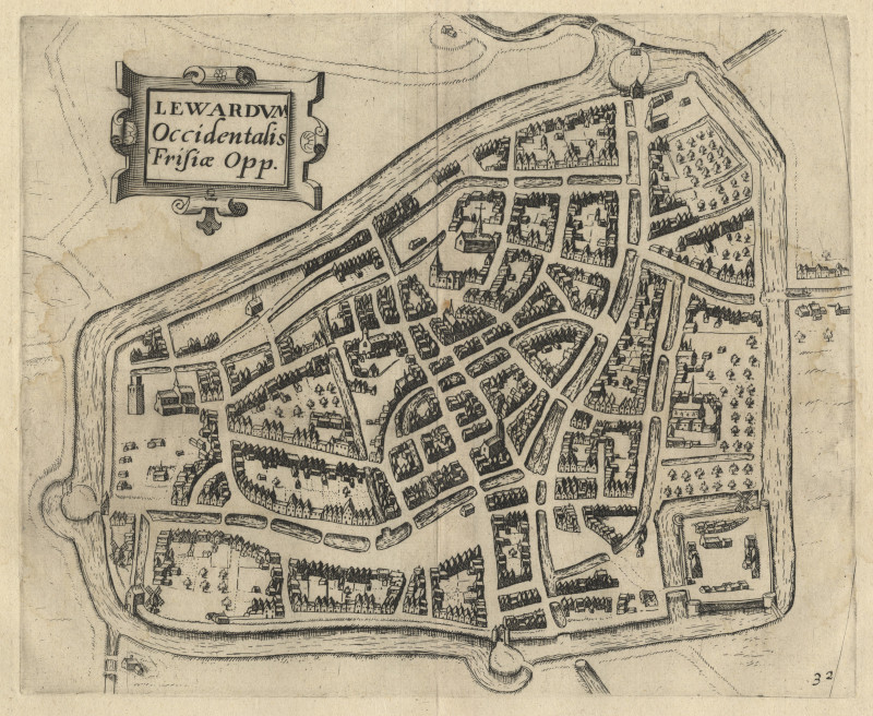 Lewardum. Occidentalis Frisiae Opp. by L. Guicciardini