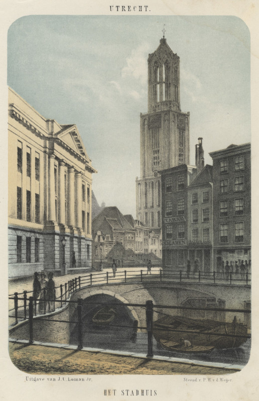 view Utrecht. Het Stadhuis by P.W. v.d. Weijer