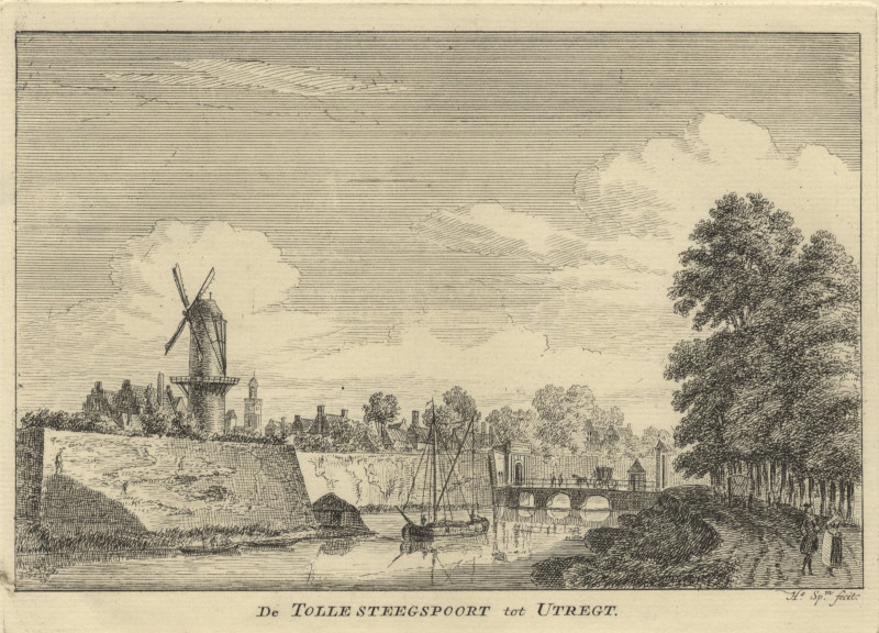 De Tollesteegspoort tot Utregt by H.Spilman