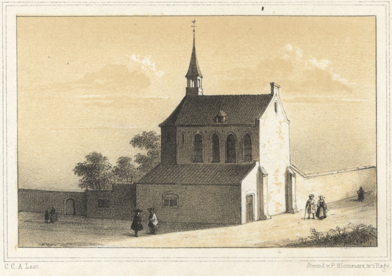 ´t Overblijfsel van de abdij-kerk van St. Paulus by C.C.A. Last, P. Blommers