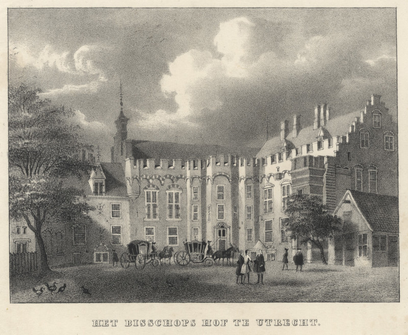 Het Bisschops Hof te Utrecht by nn naar H. Spilman