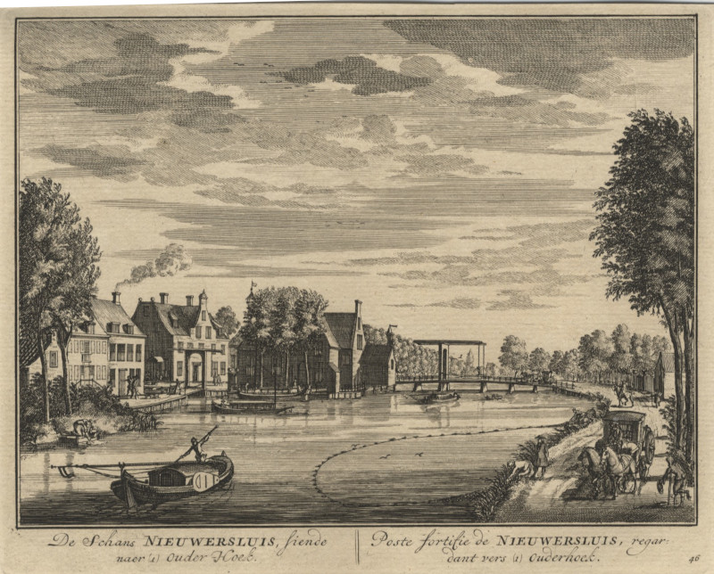 De Schans Nieuwersluis, siende naer Ouder Hoek by D. Stoopendaal