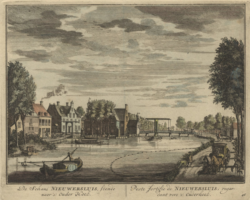 De Schans Nieuwersluis, siende naer Ouder Hoek by D. Stoopendaal