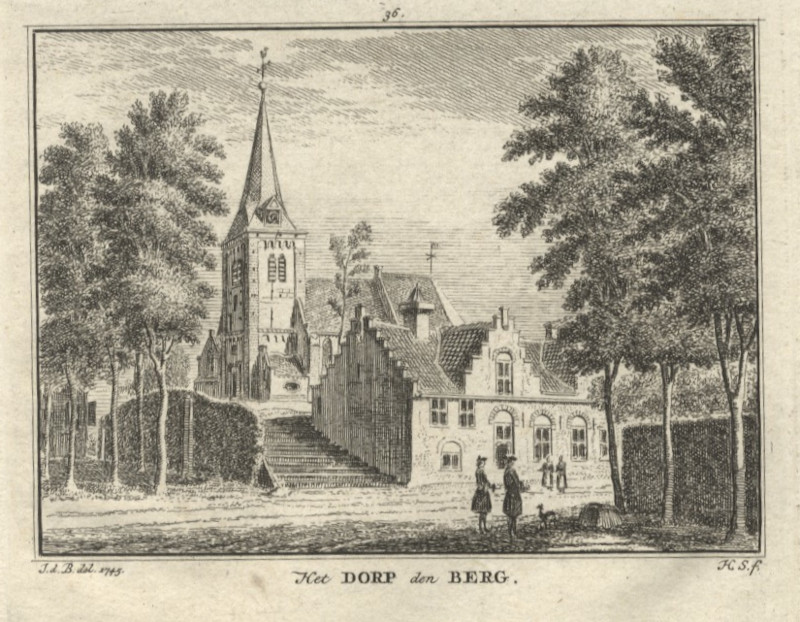 Het dorp den Berg by H. Spilman naar J. de Beijer