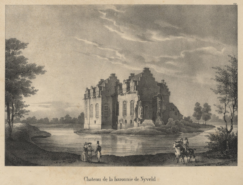 Chateau de la baronnie de Nyveld by J.B. Madou naar O. van der Howen