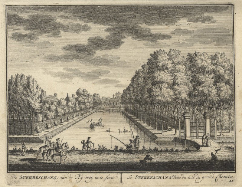 De Sterreschans, van de Ry-weg in te sien by D. Stoopendaal