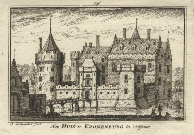 Het Huis te Kronenburg in Welstant by A. Rademaker