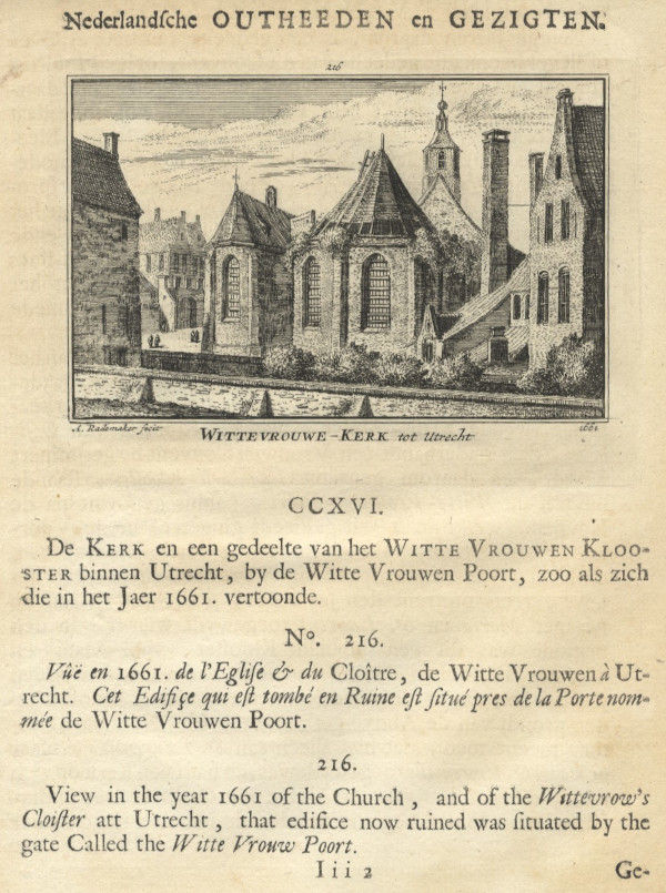 view Wittevrouwe-kerk tot Utrecht by A. Rademaker