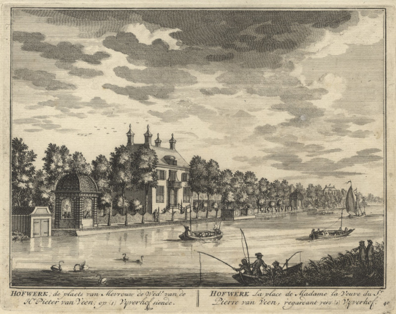 Hofwerk; de ´plaets´ van Mevrouw de Wed. van de Hr Pieter van Veen; op Vyverhof siende by D. Stoopendaal