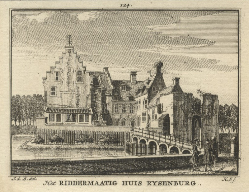 Het Riddermaatig Huis Rysenburg by H. Spilman naar J. de Beijer