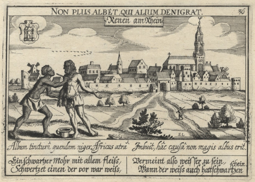 Renen am Rhein; Non plus albet, qui alium denigrat by Daniel Meisner, Eberhard Kieser