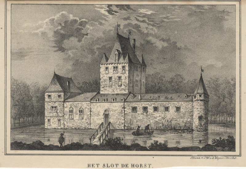 Het slot de Horst by P.W. v.d. Weijer