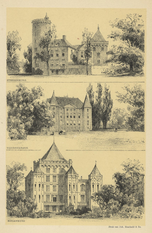 view Sterkenburg, Hardenbroek, Sandenburg by Joh. Enschede en Zn. 