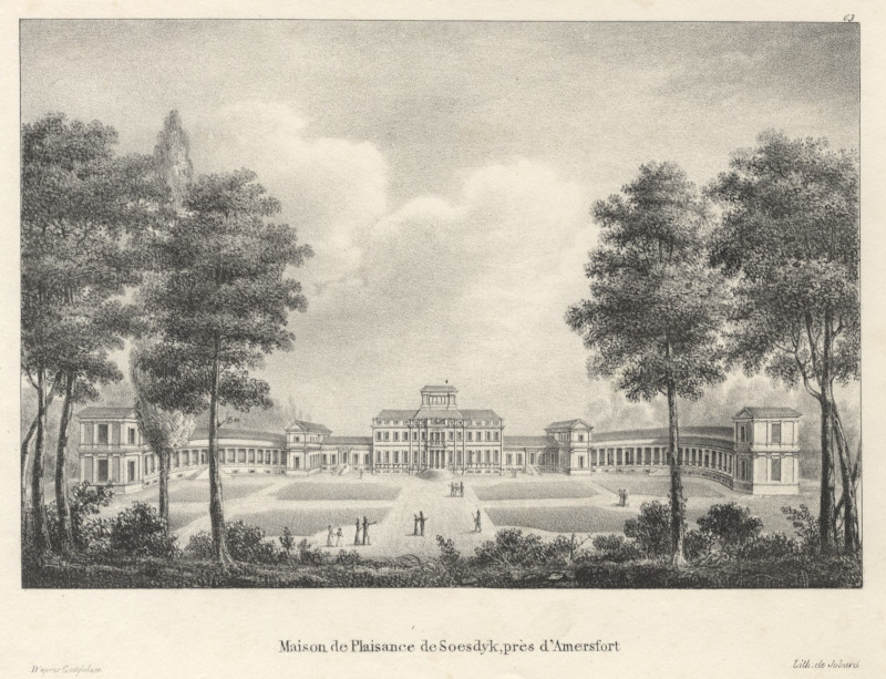 Maison des Plaisance de Soesdyk, pres d´Amersfort by A. Jobard, naar Goetghebuer