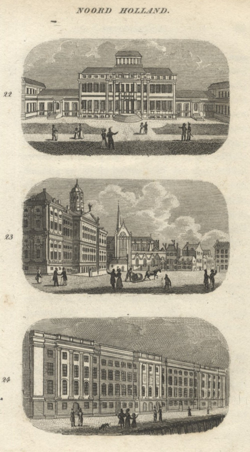 view Het Paleis van den Kroonprins te Soestdijk; Het Paleis te Amsterdam; Het Paleis van Justitie by nn