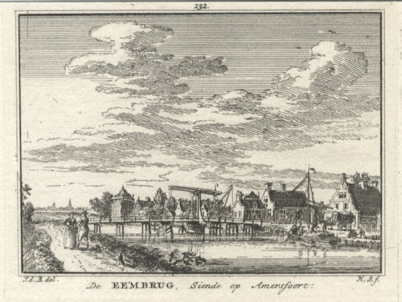 De Eembrug, siende op Amersfoort by H. Spilman naar J. de Beijer