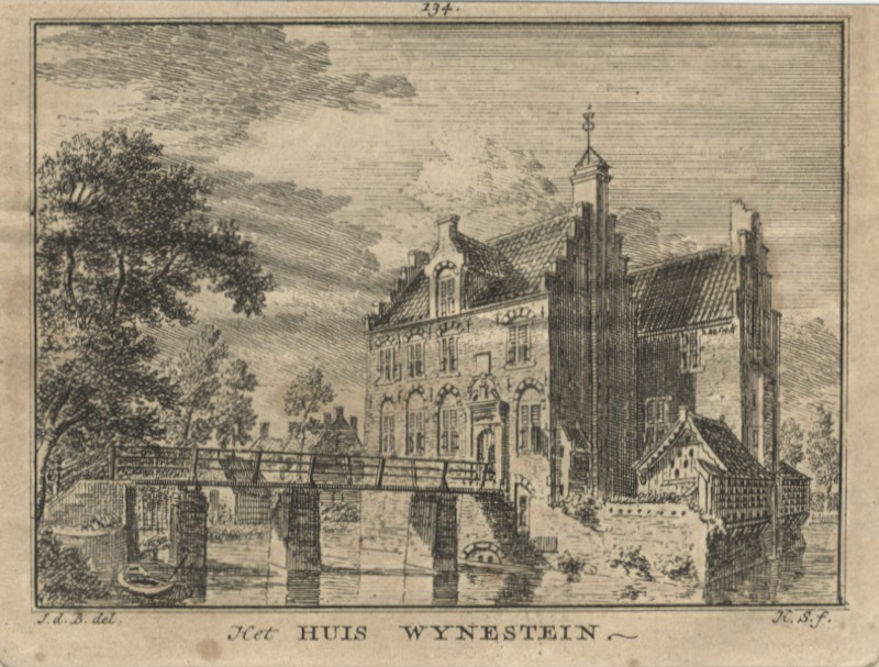 Het Huis Wynestein by H. Spilman naar J. de Beijer