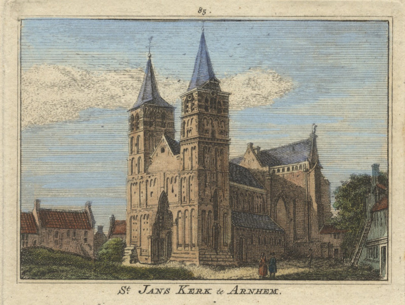 St. Jans Kerk te Arnhem by H. Spilman naar J. de Beijer