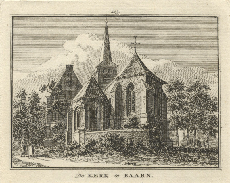 De kerk te Baarn by H. Spilman naar J. de Beijer