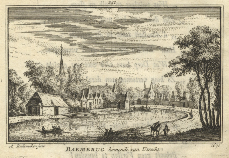 Baembrug komende van Utrecht by A. Rademaker