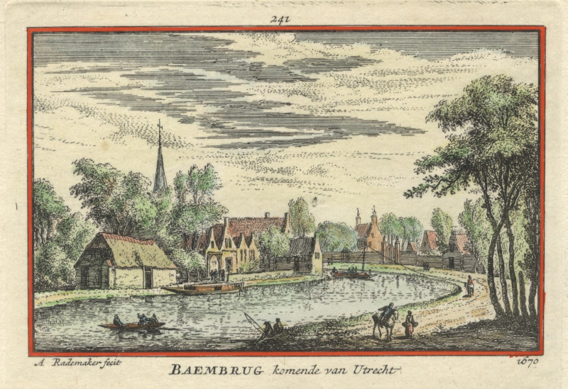 Baembrug komende van Utrecht by A. Rademaker