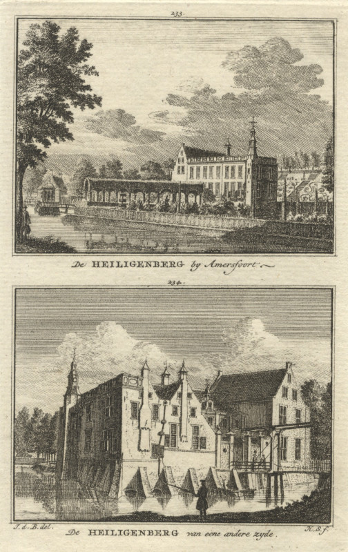 view De Heiligenberg by Amersfoort; van eene andere zyde by H. Spilman naar J. de Beijer