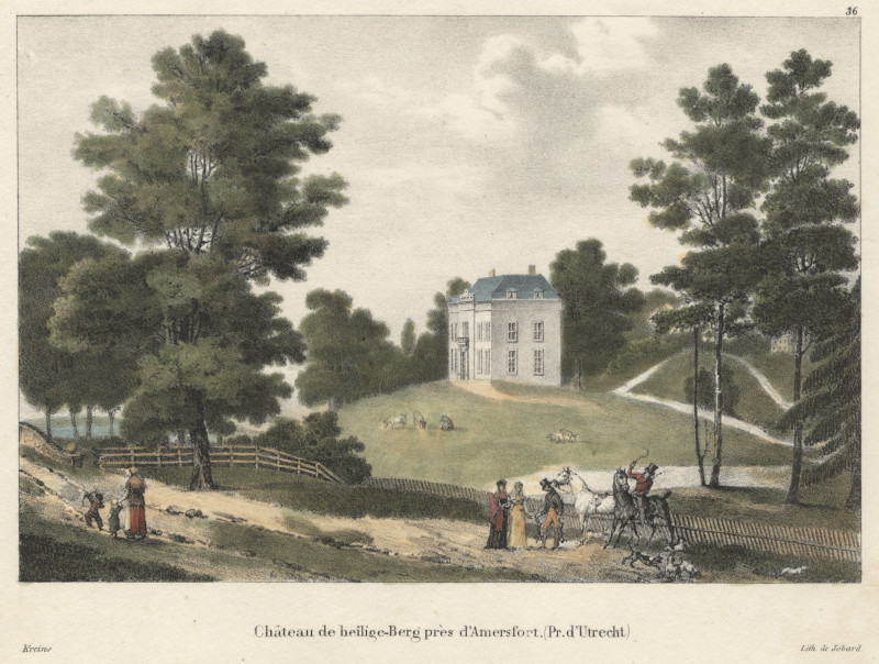 Chateau de heilige-Berg pres d´Amersfort (Pr. d´Utrecht) by Jobard, Kreins