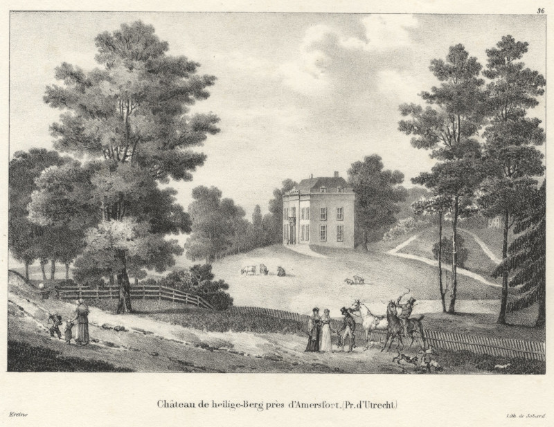 Chateau de heilige-Berg pres d´Amersfort (Pr. d´Utrecht by Jobard, Kreins