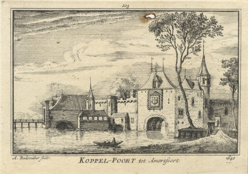 Koppel-Poort tot Amersfoort 1640 by A. Rademaker