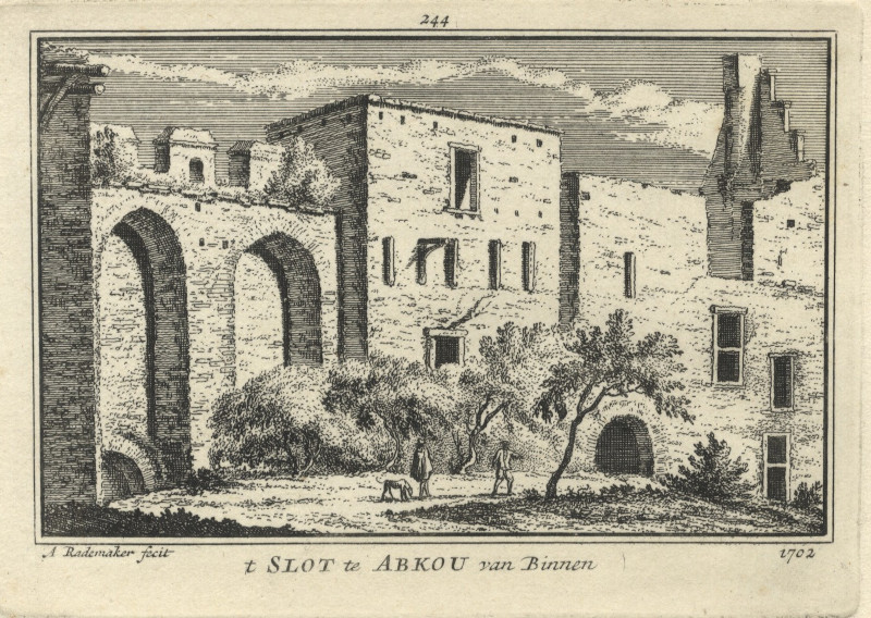 t Slot te Abkou van Binnen 1702 by A. Rademaker