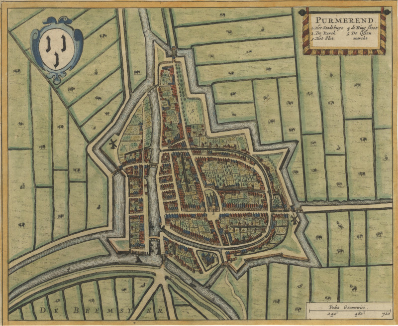 Purmerend by J. Janssonius